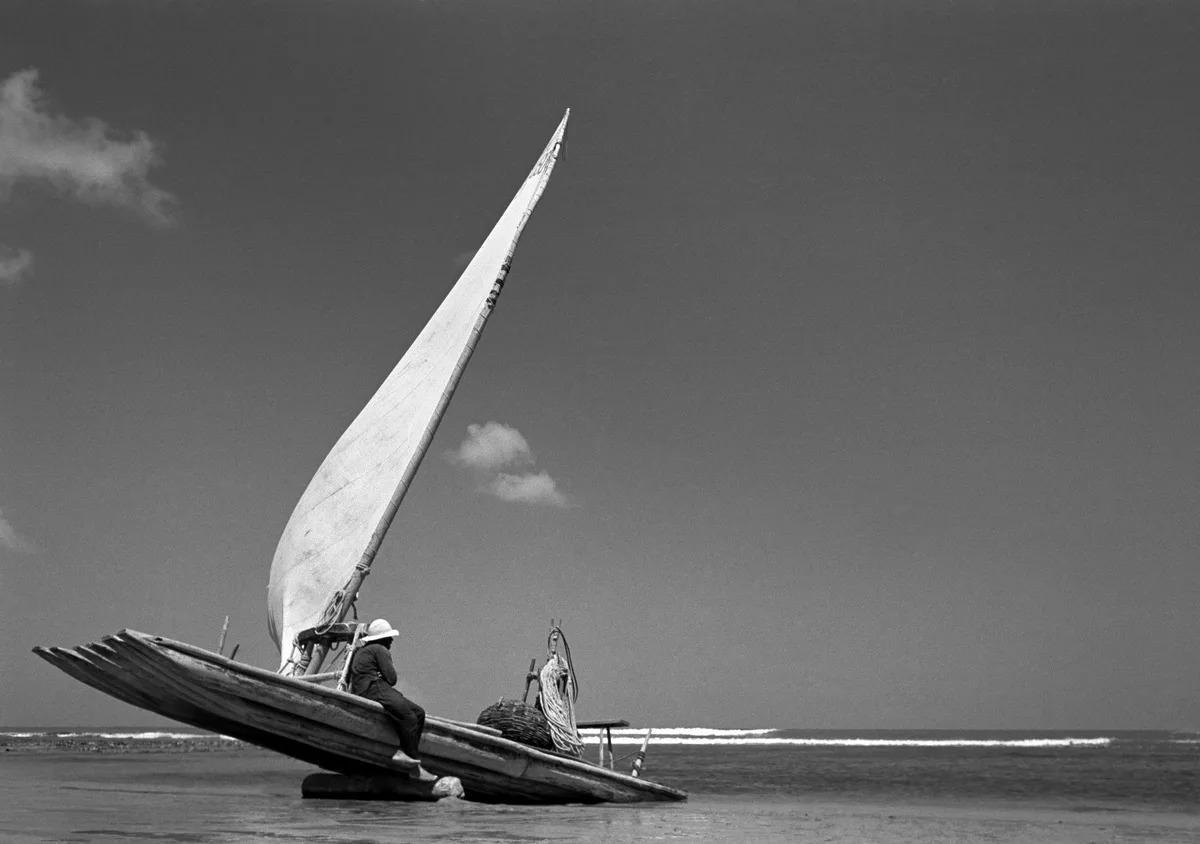 Jangada no mar