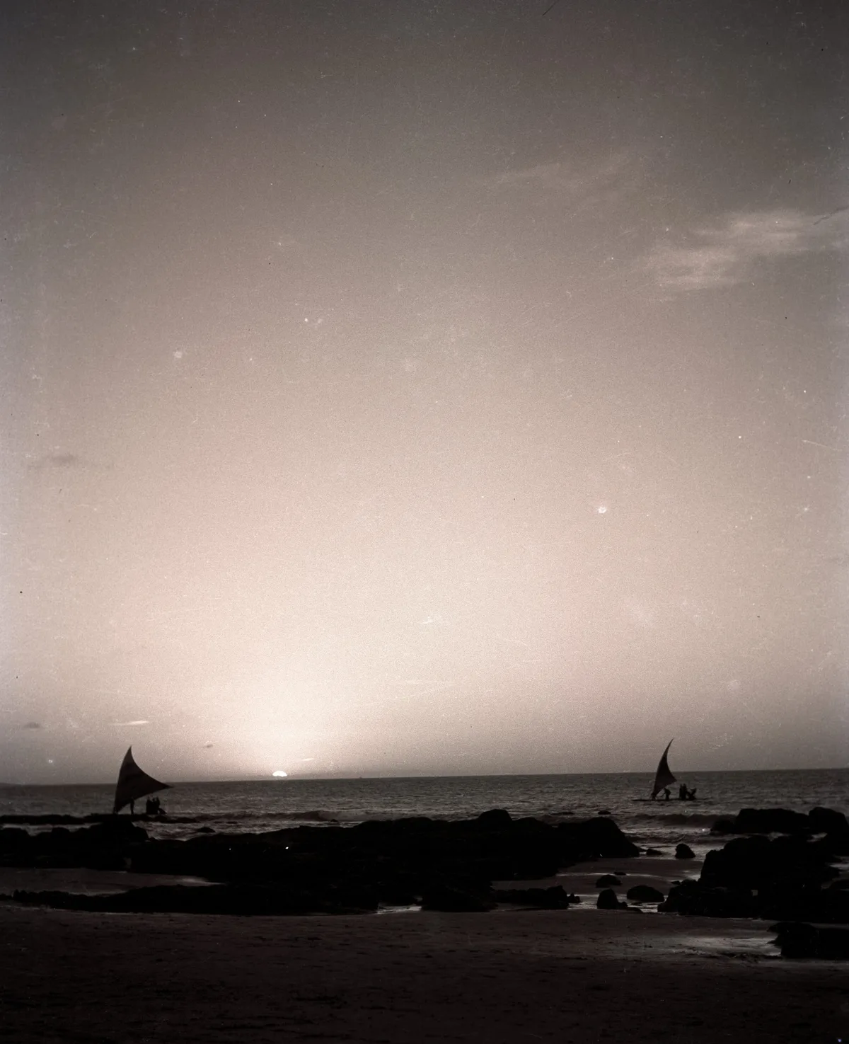 Jangadas ao entardecer