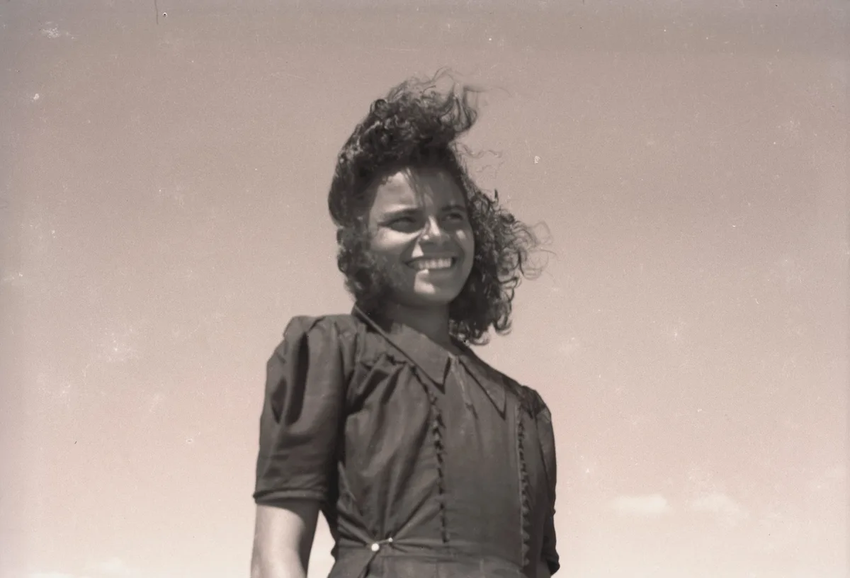 Retrato na praia